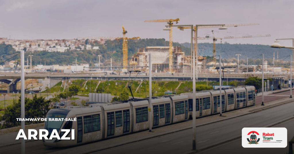 Station Arrazi sur la Ligne 2, tramway de Rabat-Salé