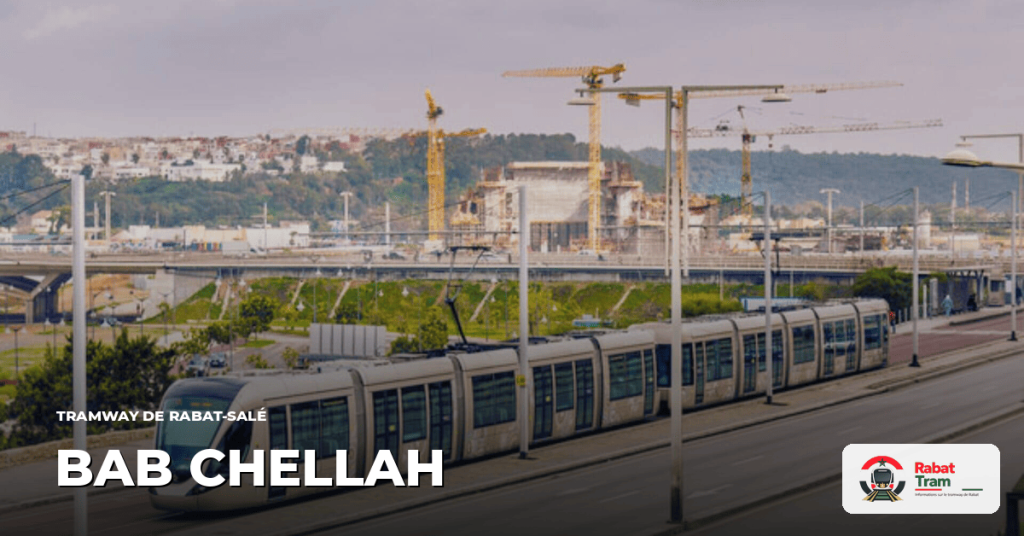 Station Bab Chellah sur la Ligne 2, tramway de Rabat-Salé