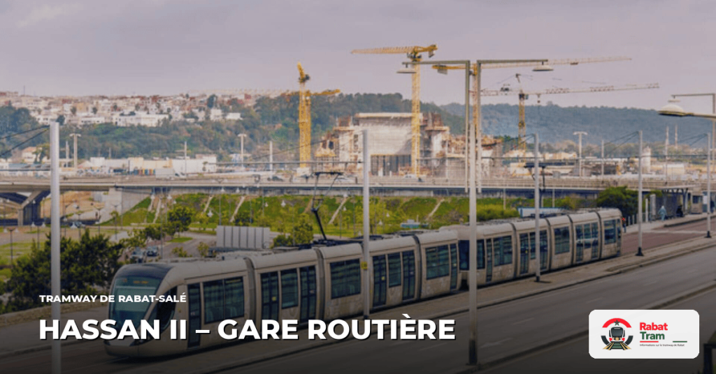 Station Hassan II – Gare routière sur la Ligne 2, tramway de Rabat-Salé