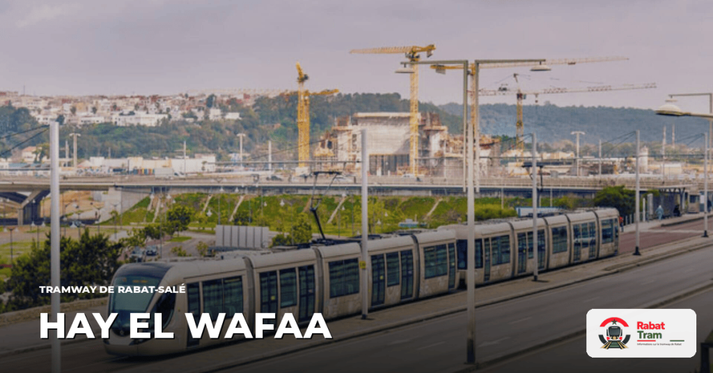 Station Hay El Wafaa sur la Ligne 2, tramway de Rabat-Salé