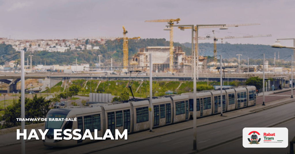 Station Hay Essalam sur la Ligne 2, tramway de Rabat-Salé